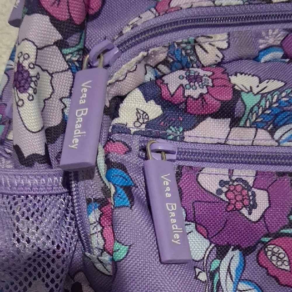 Vera Bradley Lavender Floral Backpack - Picture 6 of 10